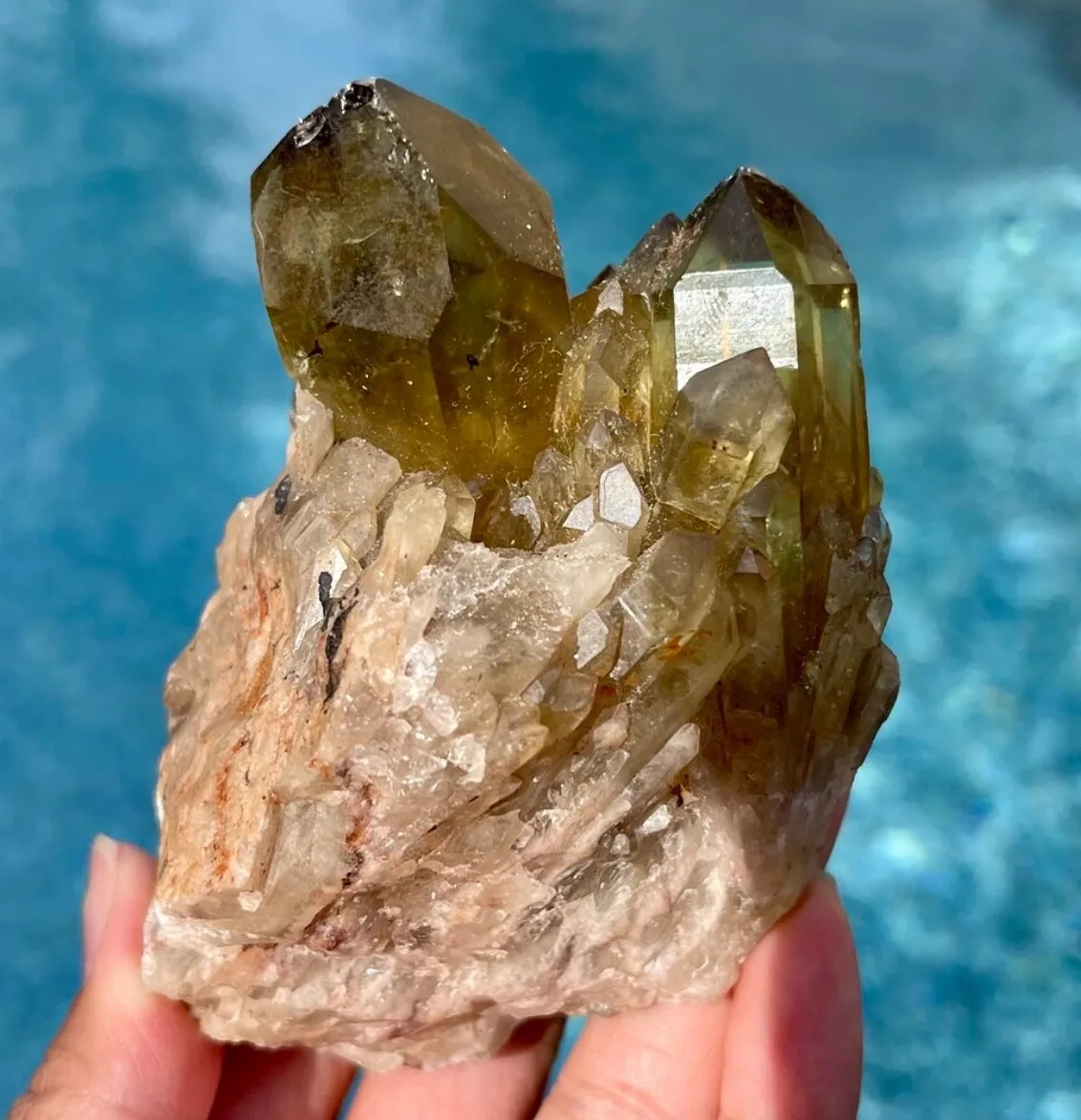 Natural Citrine Candle Cluster, Raw Crystal Specime, Home Decoration Crafts 4