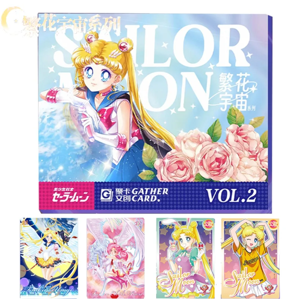 

Sailor Moon Collection Card For Child Fantasy Love Girl Transforms Into Anime Aino Minako Hino Rei Limited Game Card Kids Gifts