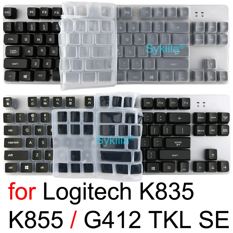 GuardV Skin Protettiva Per Tastiera Logitech K835 E K855 TKL: Sottile, Leggera, Anti-polvere E Anti-spruzzo!