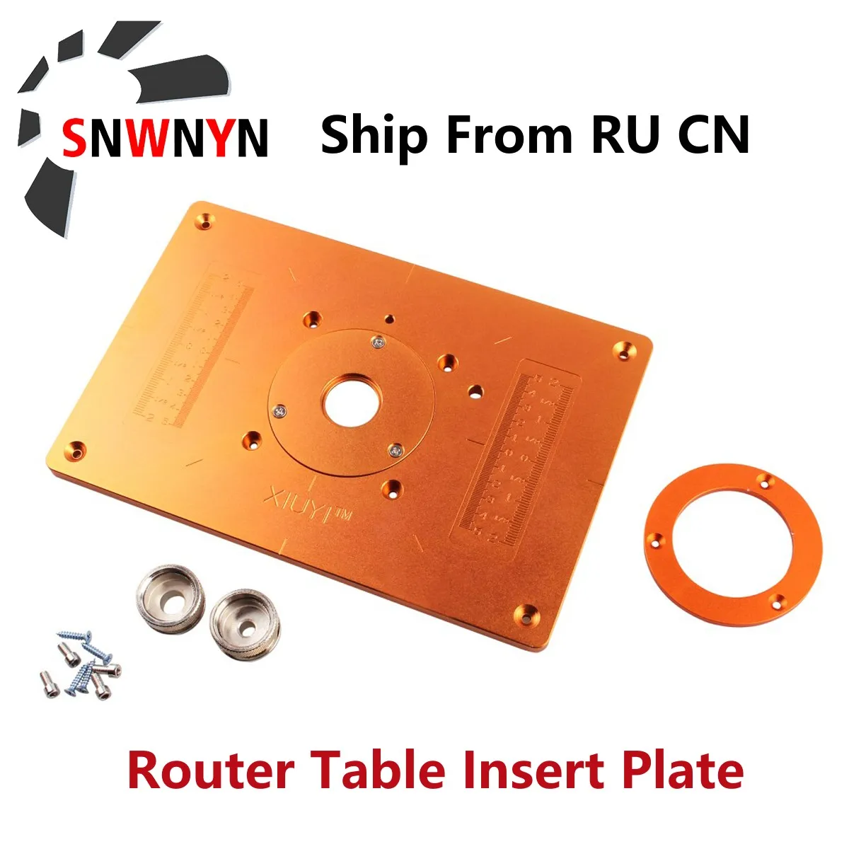 

Router Table Insert Plate 300mmx200mmx10mm Aluminum Wood Trimming Machine For Electric Wood Milling Guide Table