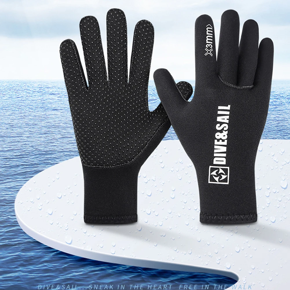 

3 мм неопреновые перчатки для дайвинга для мужчин и женщин, зимние Подводные перчатки для серфинга и Сноркелинга, практично в использовании