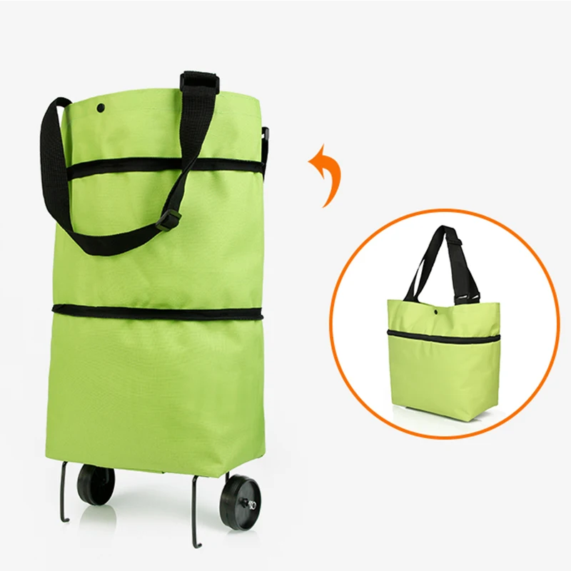 Folding Shopping Cart Wheels Shopping Bag Folding Wheels Shopping