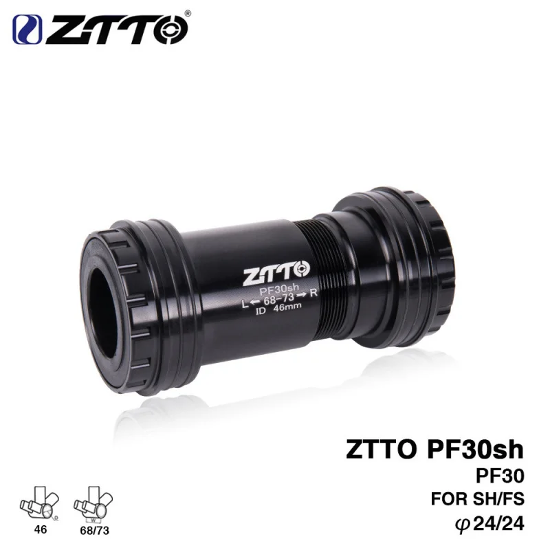 Ztto 산악자전거 Pf30 프레스핏 바텀 브래킷 자전거 BB 바텀 브래킷 액슬 24mm 68/73mm