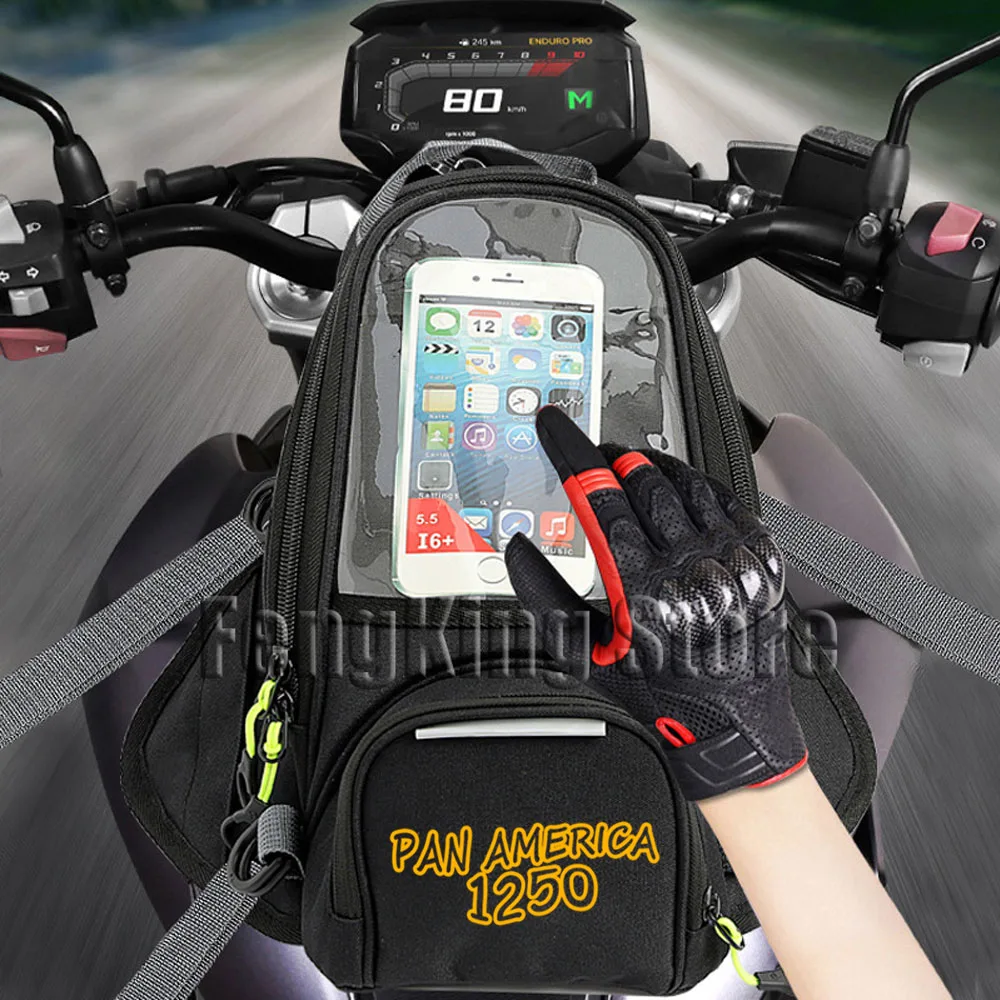 

Motorcycle Magnetic Bag Riding Bag Navigation Fuel Tank Bag Large Screen For Pan America 1250 Special 1250S/Sportster S 1250 RH