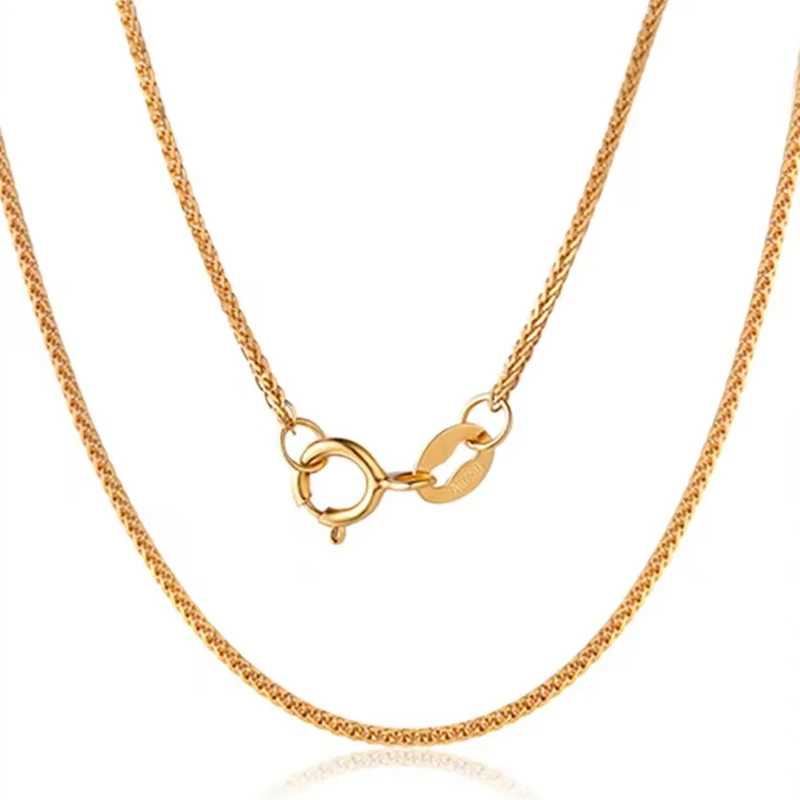 ネックレス　金色　AU750　（よこさん） ネックレス 金色 AU750 （よこさん） GOLD GLITTER NECKLACE(L