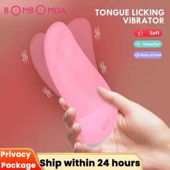Tongue Licking Vibrator For Women G spot Clitoral Stimulator Rechargeable Nipple Female Masturbator Mini Clit Sex Toys for Women 2