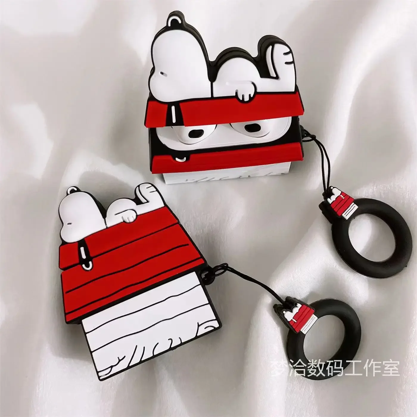 New Snoopy IPhone AirPods Pro 1 2 3 Generation Cute Creative Anime Silicone  Bluetooth Headset Charging Case Protective Case Gift