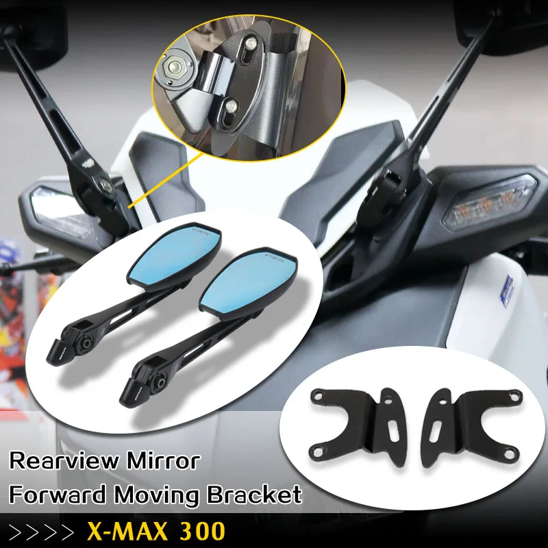 

For YAMAHA XMAX300 X-MAX XMAX 300 2023 Motorcycle Accessories Rearview Rear View Mirrors Glass Back Side Mirror Holder Bracket