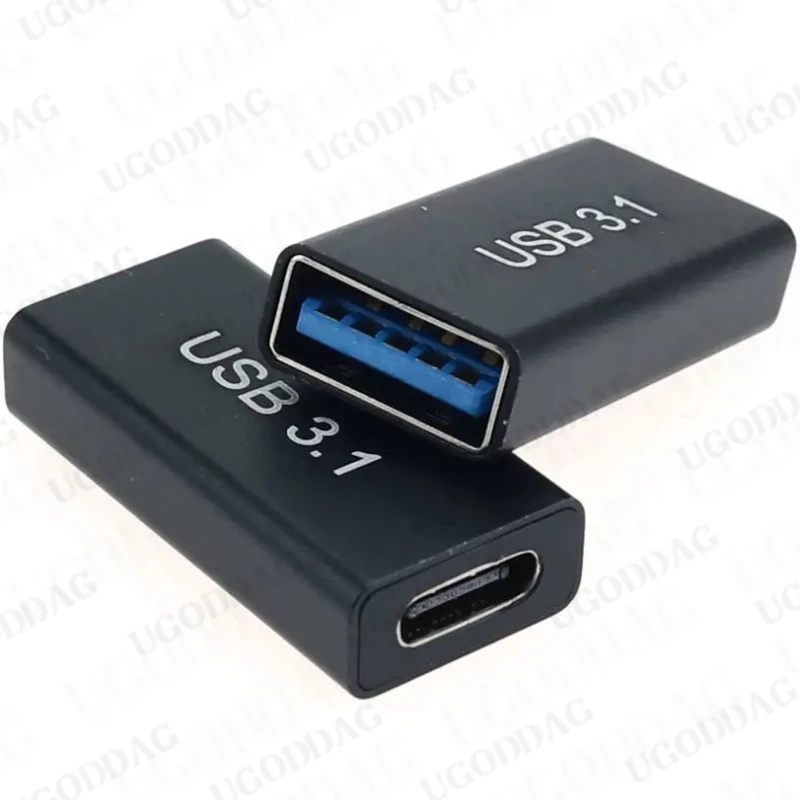 Usb adapter 1/2 PCS USB 3.0 female to USB Type C female extender converter