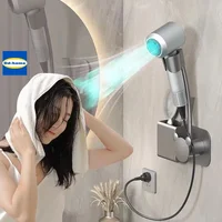 Bathroom Shelf on The Wall Without Drilling Multifunctional Storage Shelves Organizer Bathroom Hair Dryer Holder Toilet Cradle 1
