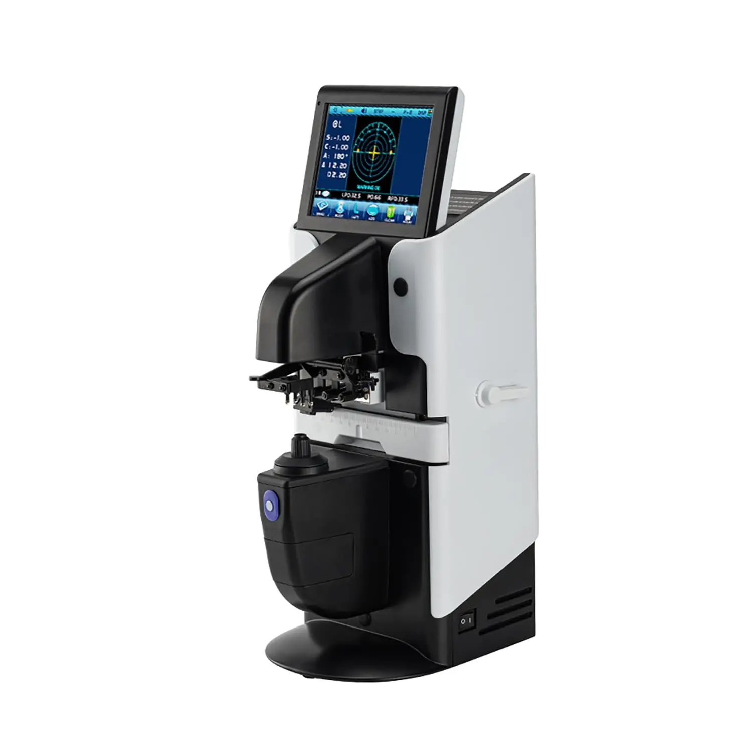 Portable Lensometer 5.6 inch Colorful Screen Digital Automatic Focimeter Optical Lensmeter with PD UV Printer