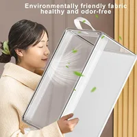 Foldable Storage Boxes Clothes Organizer Stackable T-Shirt and Pant Bins Waterproof PVC for Wardrobe Clothes Underwear Storage 1