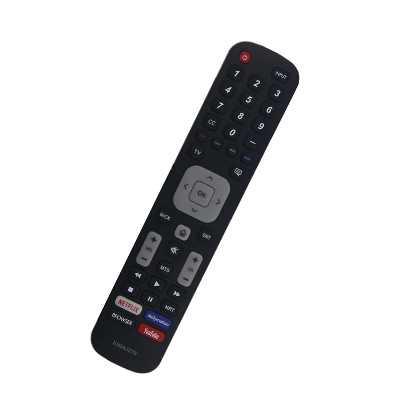 Hisense 스마트 TV용 리모컨 교체, 넷플릭스 유튜브 버튼, 브라우저 컨트롤러 포함, EN2AJ27S