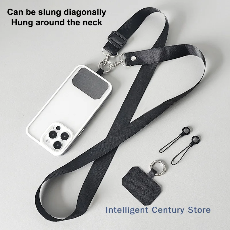Adjustable Crossbody Cell Phone Strap and Anti-Lost Lanyard Necklace with Camera Hanging Rope