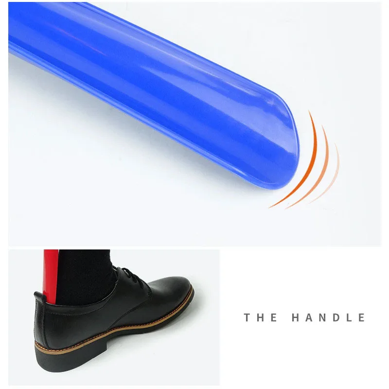 1PCS 58.5cm Easy To Use Plastic Long Handle Shoes horn Artifact Pull Pumping Shoes Professional Women Men Shoe Horn Shoes Spoon