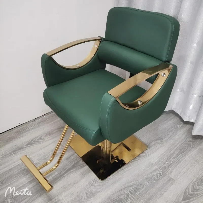 Recliner Facial Barber Chair Reception Hairdressing Shampoo Hydraulic Barber Chair Makeup Cadeira De Barbeiro Salon Furniture shampoo saddle barber chair swivel recliner recliner barber chair gold hydraulic women cadeira de barbeiro garden furniture