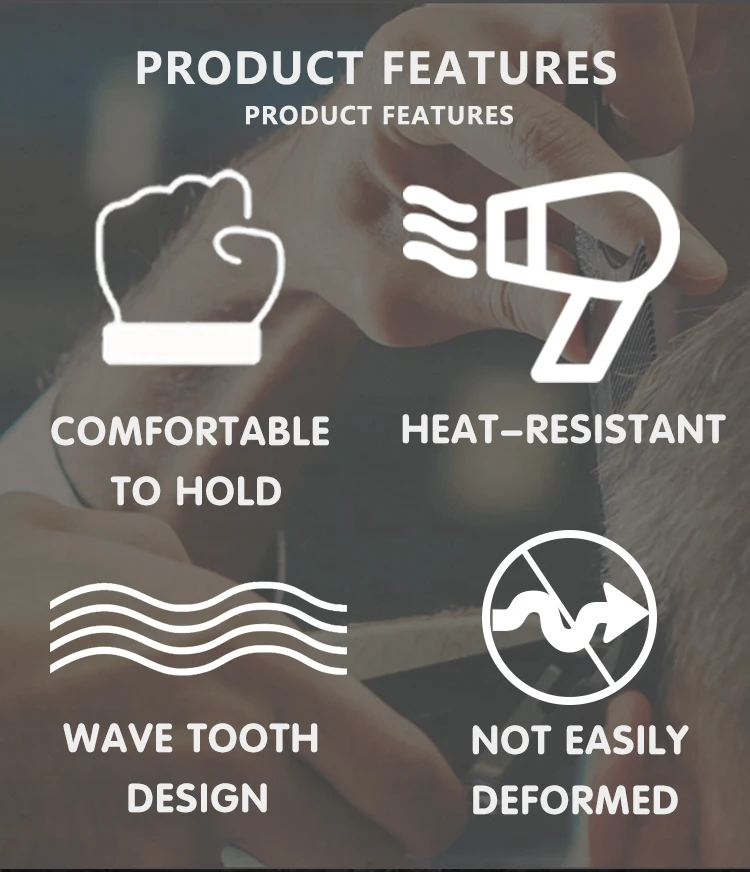 Anti Static Flat Top Comb