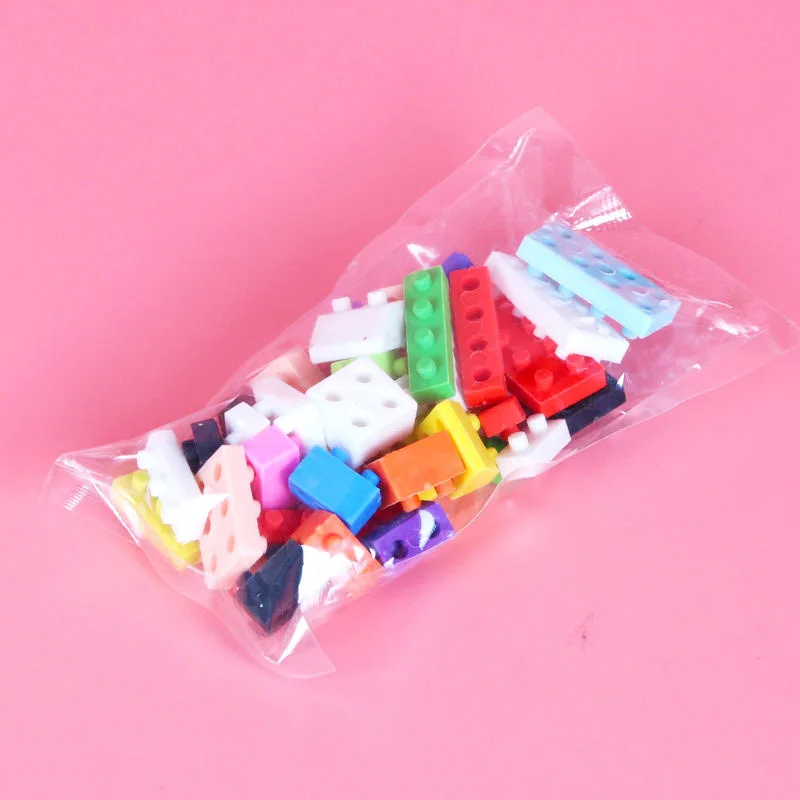 Style Random Creative Building Blocks Puzzle Erasers for Kids Can Be Assembled Eraser Primary School Students DIY Eraser pencil eraser