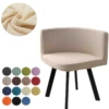 Nordic Triangle Chair Cover Elastic Fully Wrapped Curved Fashion Solid Color Elastic Chair Cover Washable Dining Chair Cover 1