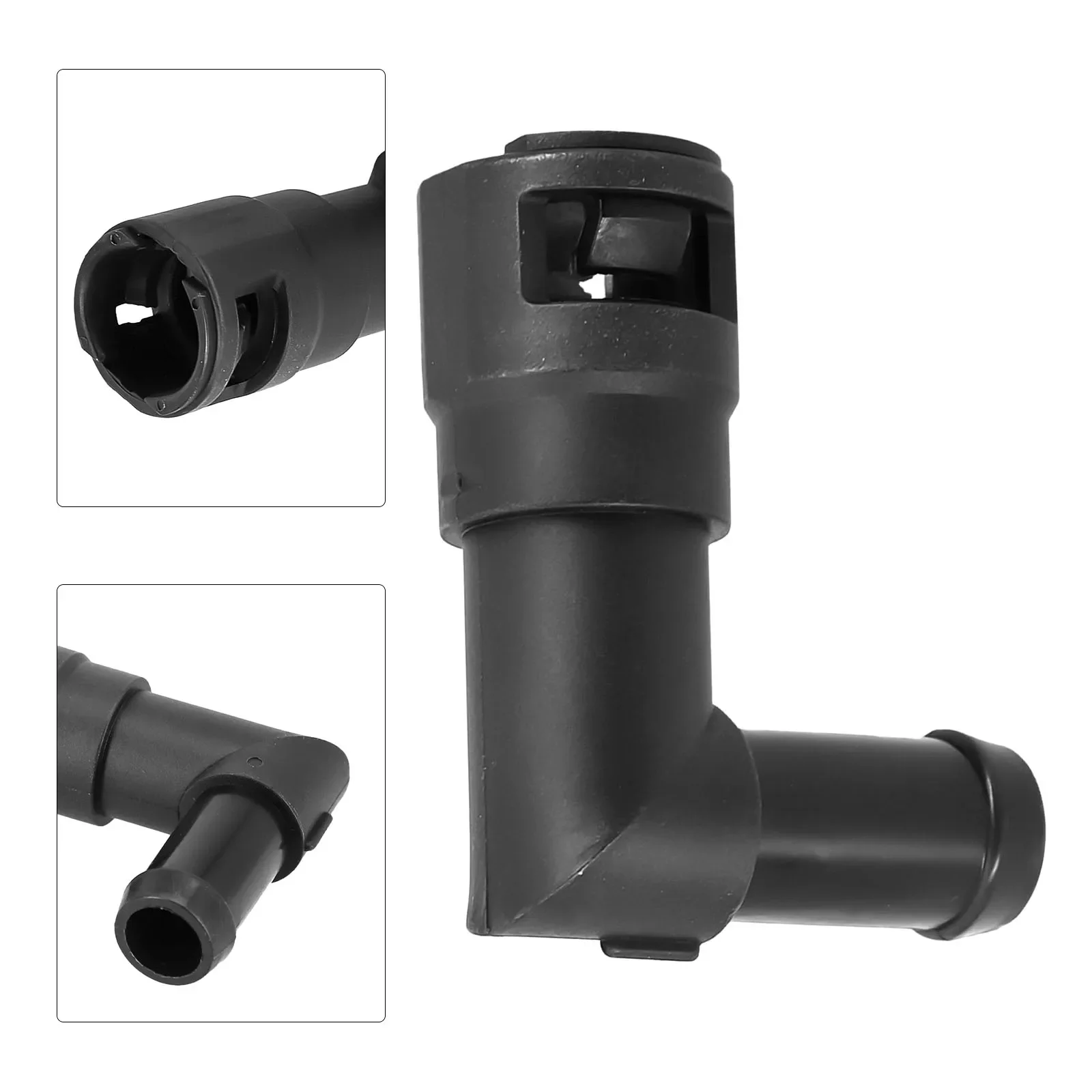 1pc Heater Hose Junction BJ1H-61-240A Black Plastic Auto Plug-and-play Car Interior Part Fit For Mazda Protege Protege5 CX-7