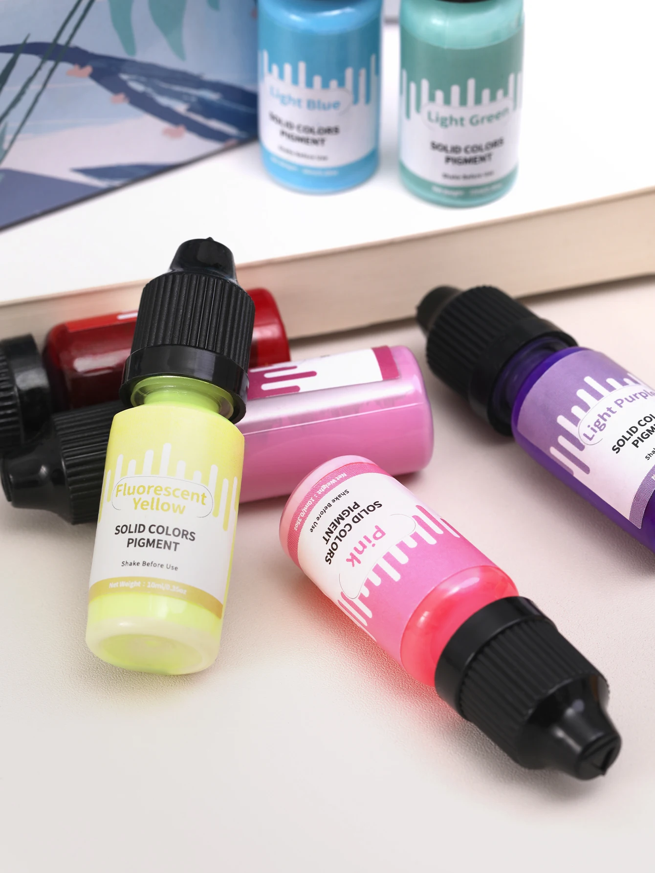 10ml/Bottle DIY Epoxy Resin Mold Aromatherapy Candle Liquid Pigments Resin Pigment Handmade Soap Gypsum Jewelry Making Pigment
