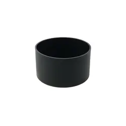 Vibrant Silicone Heat Insulation Coaster and Bottle Sleeve - Anti-Slip Protector (Black)