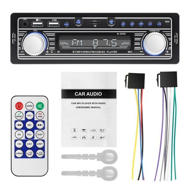 Car Radio MP3 Player Bluetooth-compatible FM Audio Stereo Receiver with  Remote Control Autoradio Electronics Accessories - AliExpress