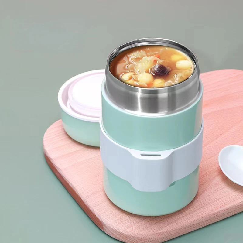 Mini termo portátil de acero inoxidable para comida caliente, botella de  sopa de 250ml, fiambrera aislada, contenedores de comida - AliExpress