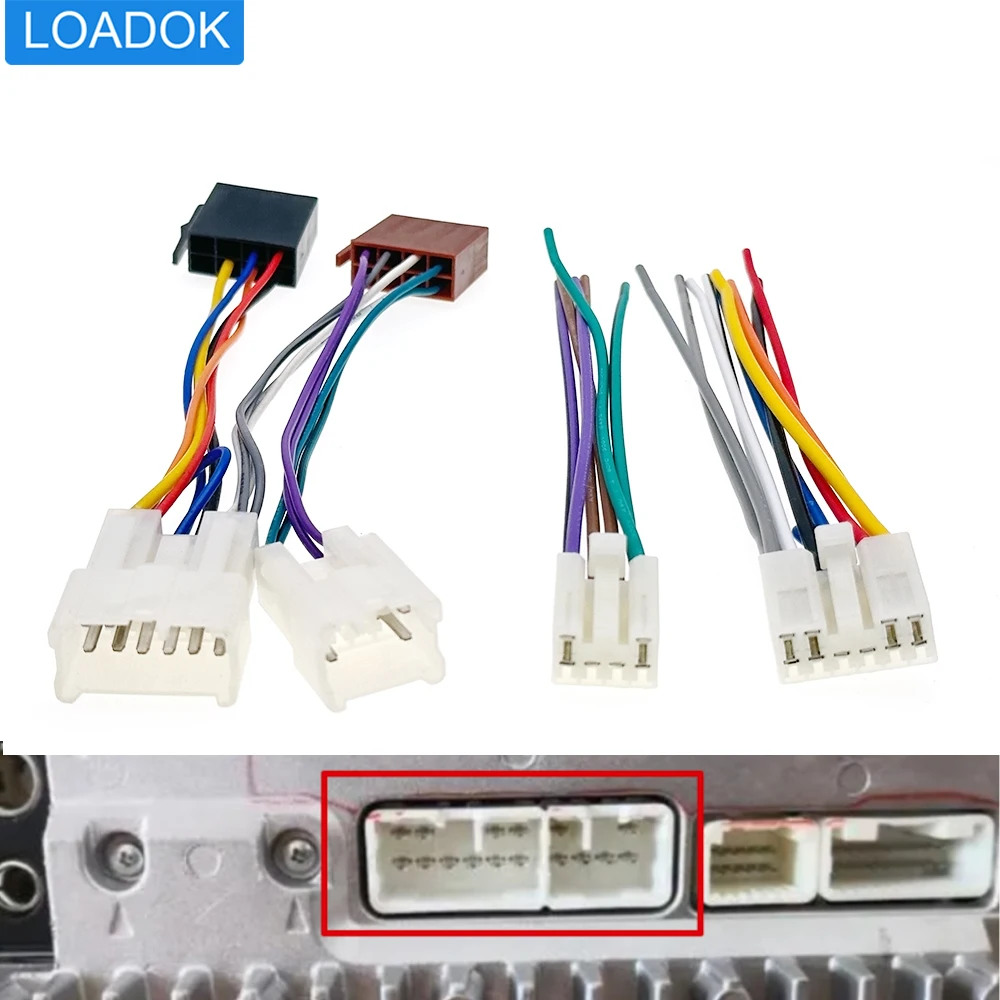 

6 10 Pin Car Stereo Radio Wiring Harness Connector Adapter Cable for For Toyota RAV4 Prius Highlander Yaris Previa Corolla Camry