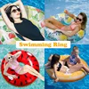 Thickened PVC Inflatable Floating Swimming Ring Colorful Fruits Summer Outdoor Beach Inflatable Water toys Ring Pool accessories 2
