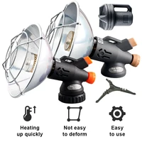 Portable Propane Heater with Protective Mesh Mini Camping Heater Stainless Steel Safe Tent Heater Gas Heater for Camping