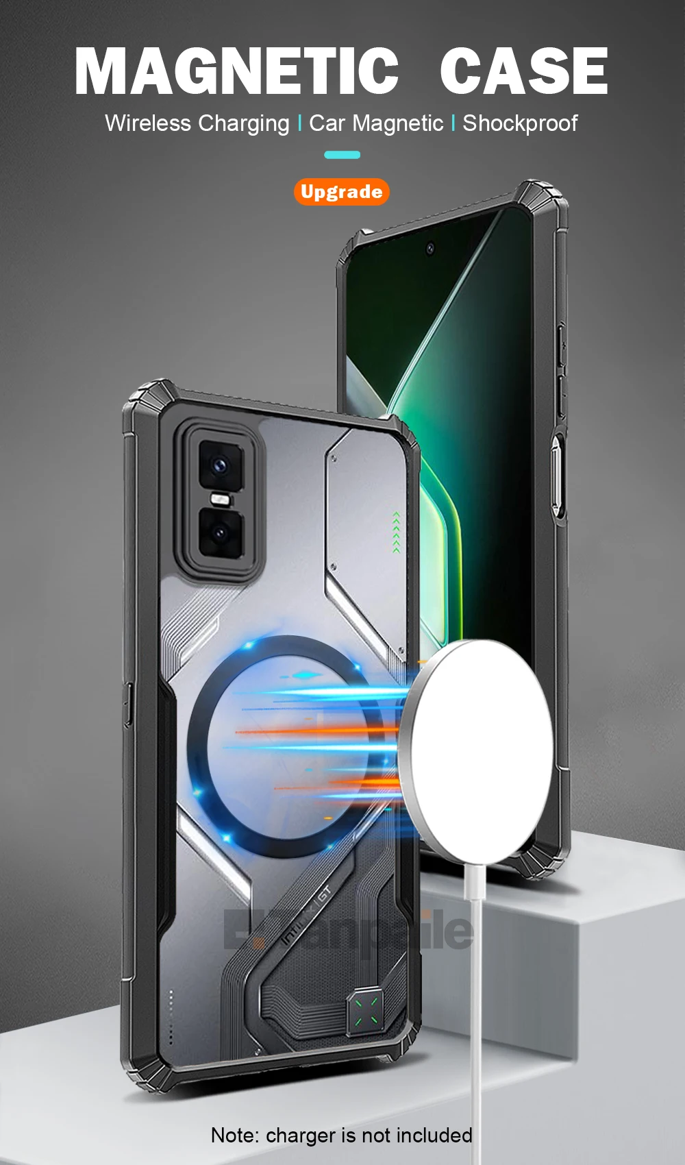 Tanpaile- for Infinix GT 30 Pro Case Transparent Shockproof