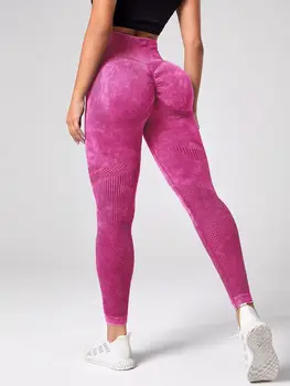 Seamless Leggings Sport Women Fitness Push Up Yoga Pants High Waist Hip-lifting Workout Running Scrunch Sportswear Gym Tights 1