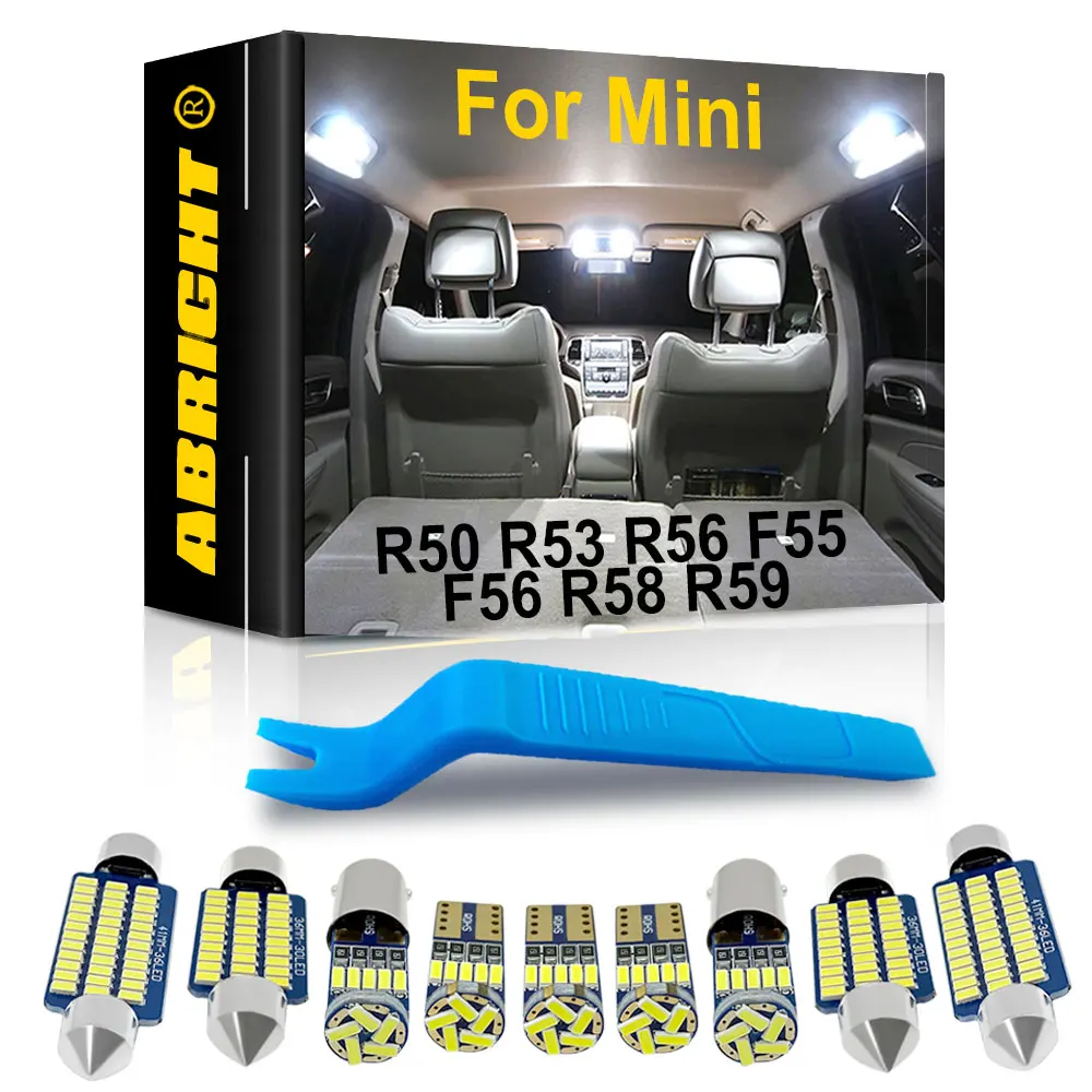Bombilla LED Canbus para matrícula de coche, luz blanca para BMW Mini R50,  R52, R53, R56, R57, R58, R59, 4 piezas, C5W - AliExpress