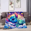 3D Printing Disney Stich Blanket Cute Cartoon Lilo & Strong Soft and Comfortable Children's Lunch Blanket 6