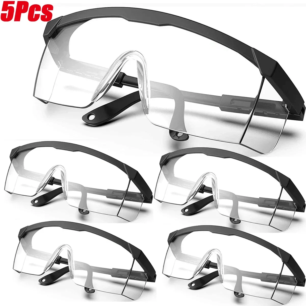 Safety Goggles 5/10Pcs Safety Work Anti-Splash Eye Protecting Lab Goggles Protective Industrial Wind Dust Proof Cycling Glasses cycling glasses