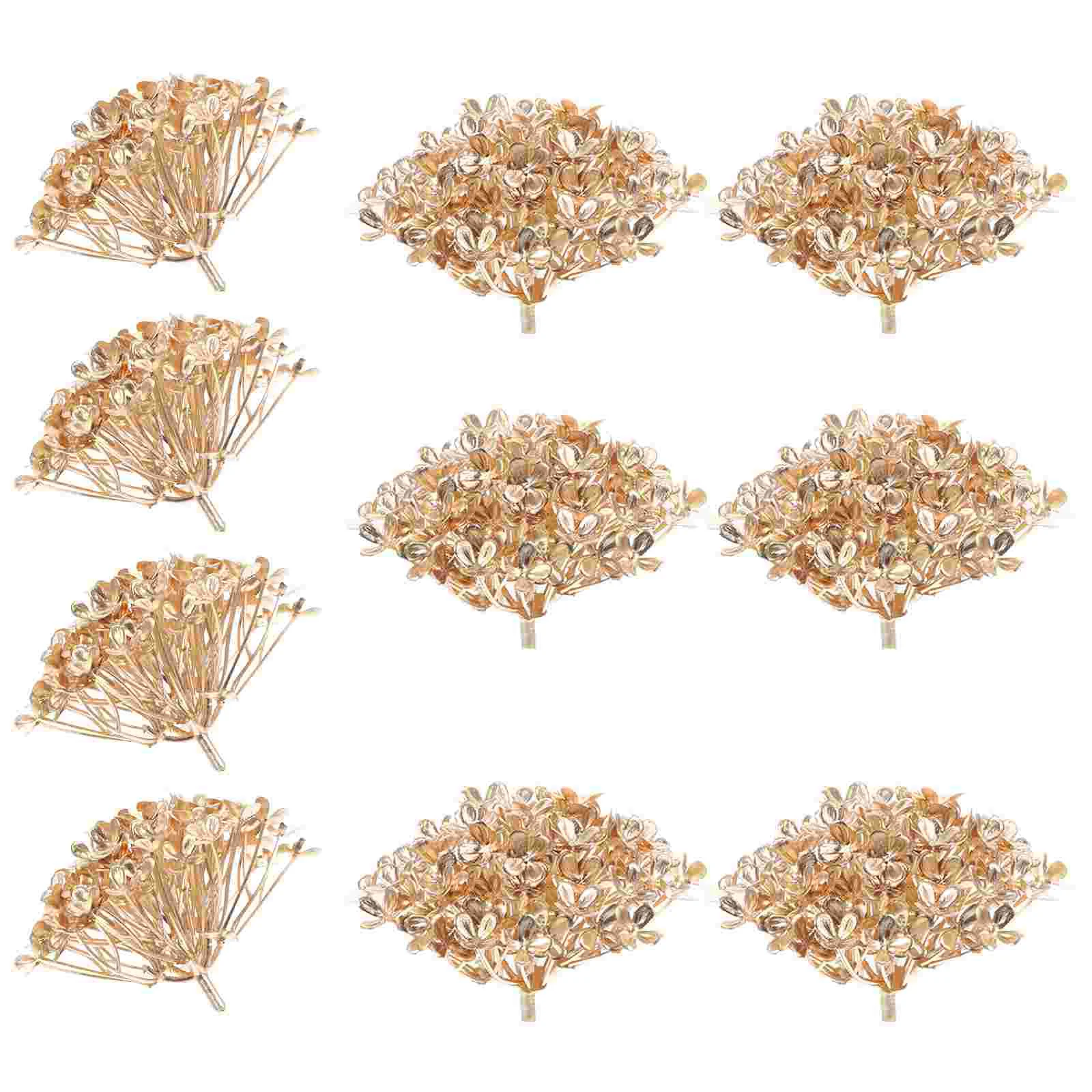 

Wedding Decor Artificial Hydrangea Flowers Bouquets Gold Floral Picks Faux Hydrangea Stems Flower Arrangement Table Centerpiece