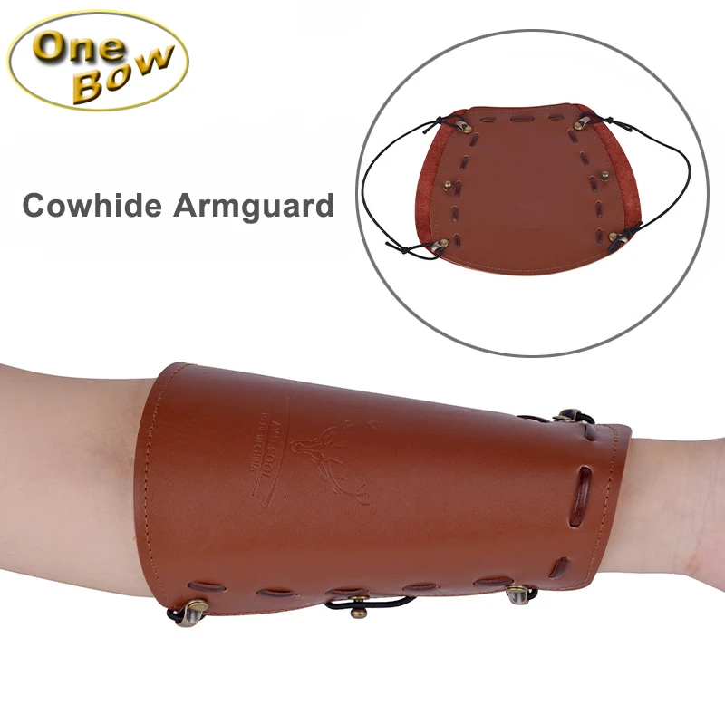 אביזרי קשת מרוכזים עור פרה שומר זרוע חץ כלי ציד ימי הביניים שומר זרוע למכירה