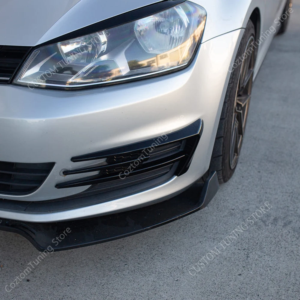 Per Vw Golf Mk7 Paraurti Anteriore Copertura Fendinebbia Trim Golf 7 Tsi Tdi Mpi Paraurti Anteriore Splitter Surround 2012-2017 Pre-Lci Tuning