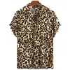 2024 Fashion Trend 3d Leopard Print Shirts Men Hawaiian Loose Breathable Clothes Hip Hop Streetwear 5