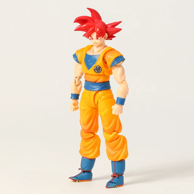 Dragon Ball Z Action Figure, SHF Vermelho Super Saiyajin Deus Goku Vermelho  Conjunto, Brinquedo Modelo Móvel - AliExpress