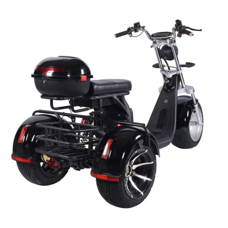 Electric Scooter Electric Three-wheeled Chopper 60V 2000W Electric Motorcycle Bobber Sportsters Travel City Coco Scooter