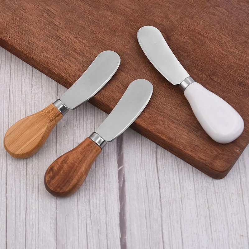 

Нож для масла с деревянной ручкой, ножи для десерта и сыра, ножи для тоста, посуда для завтрака, расширители джема, резак для крема, мини кухонные инструменты