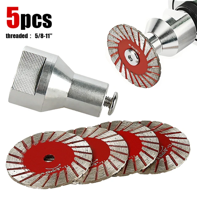5PC Diamond Saw Blade Set for Stone & Masonry (M14) 8