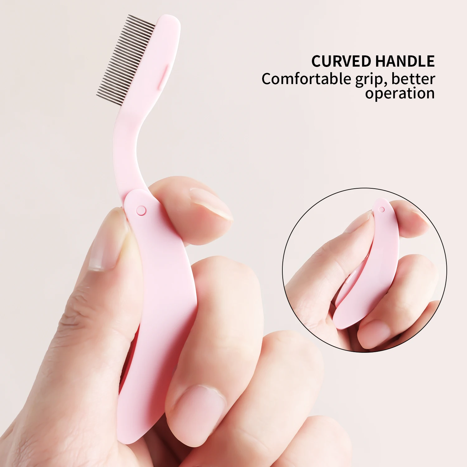 1-حزمة منحني تصميم رمش الجمال للطي فاصل المحمولة ر...