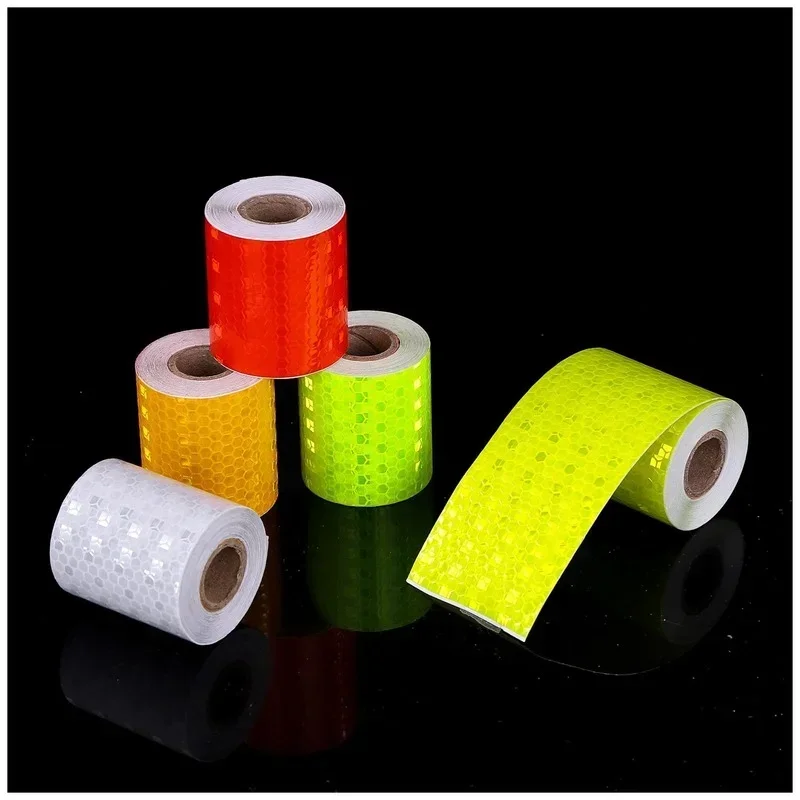 Reflective Tape Bands 6 Colors Reflective Strip 5cm X 3m Reflective Car Sticker Tape Car Truck Trailer Safety Accessories reflective tape bands