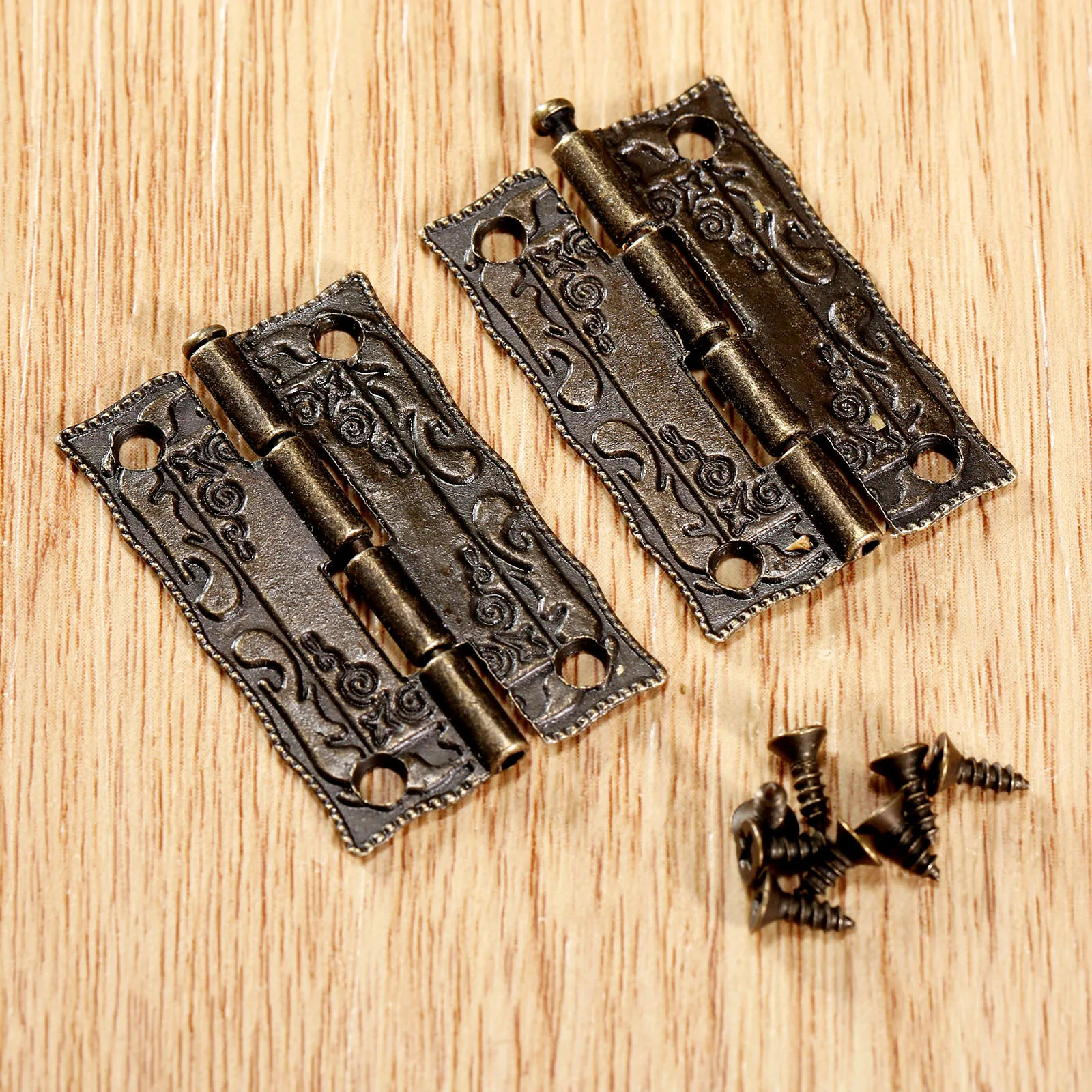 2pcs Door Furniture Hinge 36*23mm Jewelry Wood Boxes Decorative