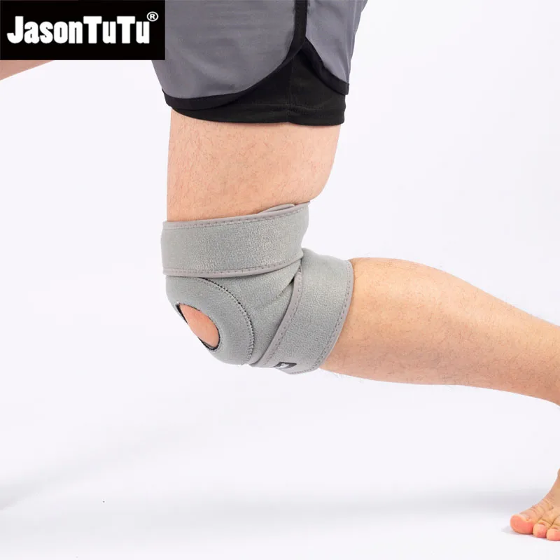 1 PCS Knee Support Brace Open Patella Design Adjustable Hook and Loop Closure for Running Biking Aerobics Fitness