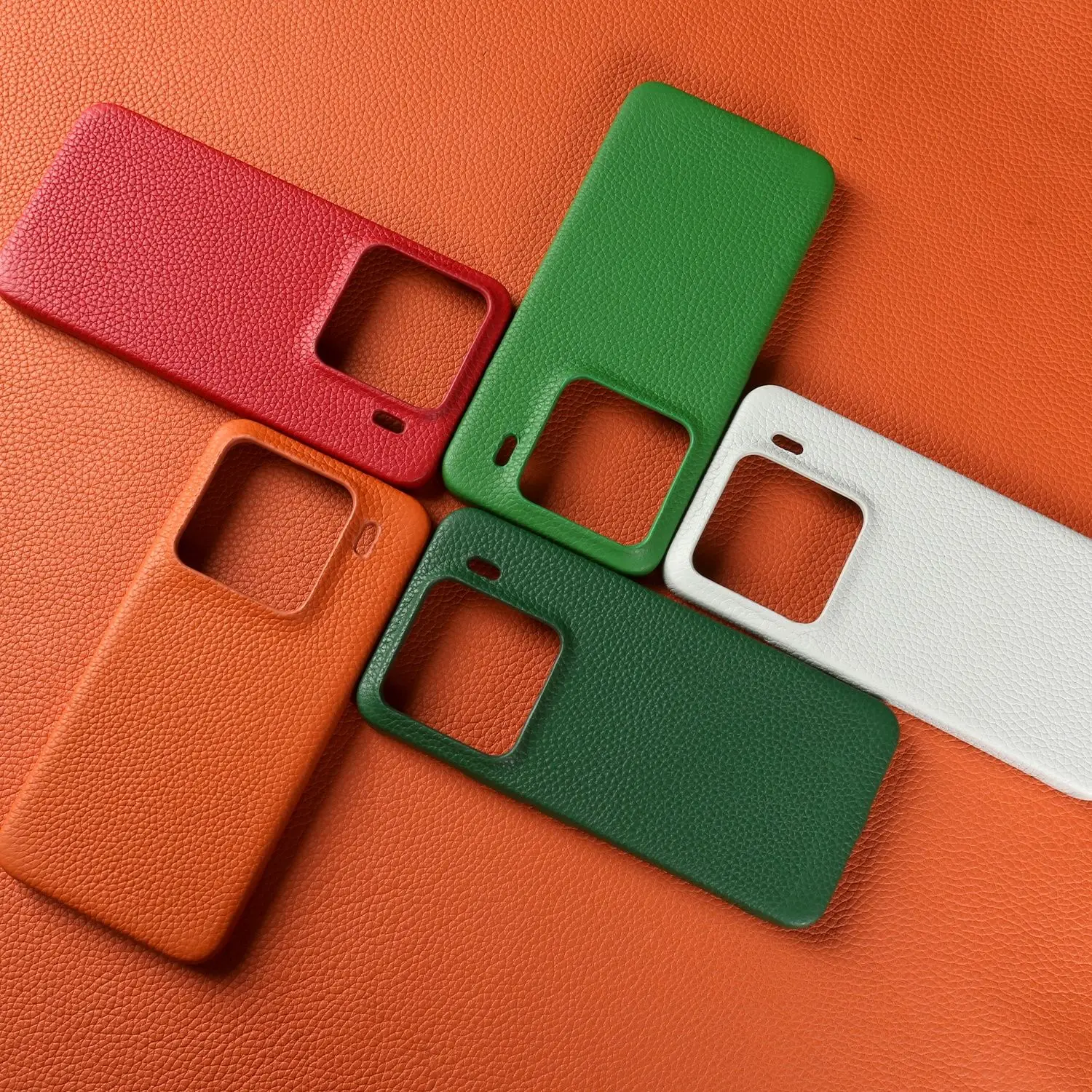 Magnetic Luxury Genuine Leather Wireless Charging Shockproof Case and Cover