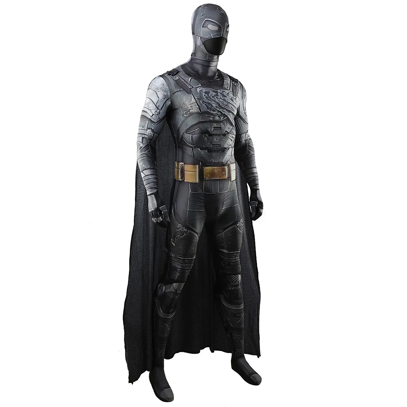 DC-Inspired Batman Cosplay Bodysuit for Adults and Kids